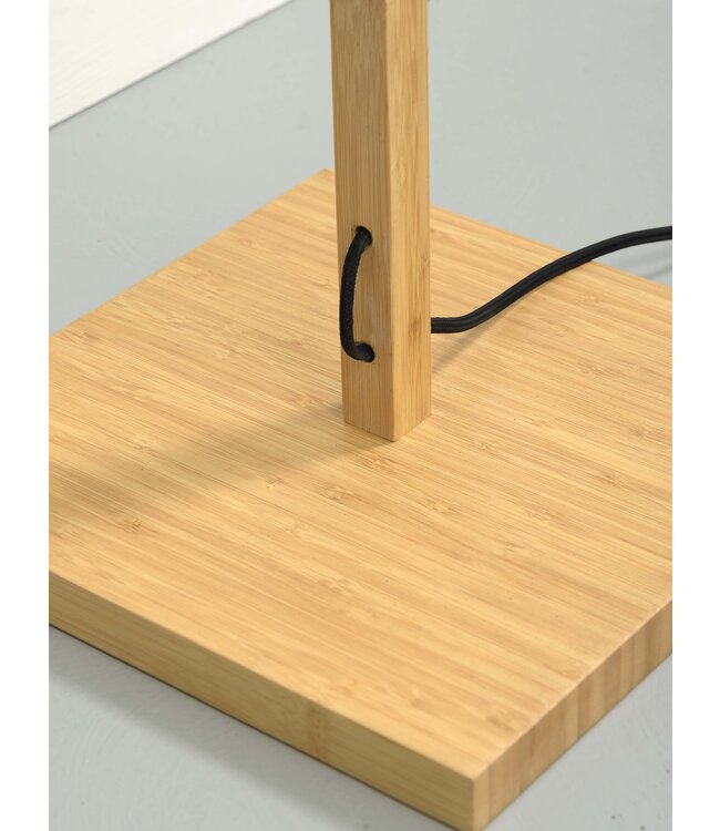 Vloerlamp Bhutan Small, recht model in bamboe naturel in 3 maten
