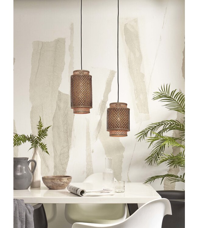 Hanglamp Bhutan tube in maat S en L