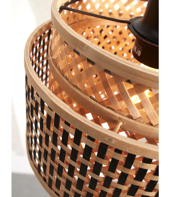 Hanglamp Bhutan bamboe Rond XS ø25 cm