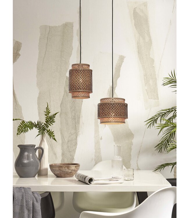 Hanglamp Bhutan bamboe Rond XS ø25 cm
