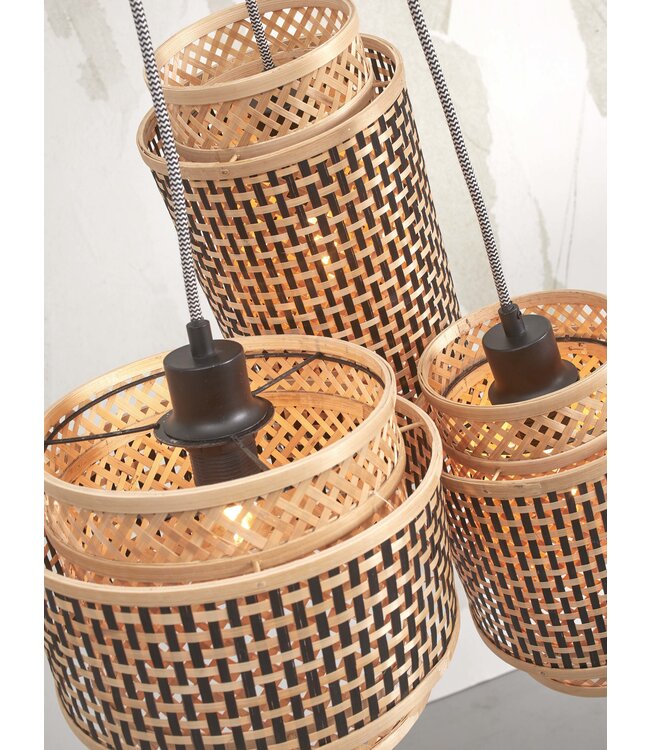 Good&Mojo hanglamp Bhutan 3-kaps