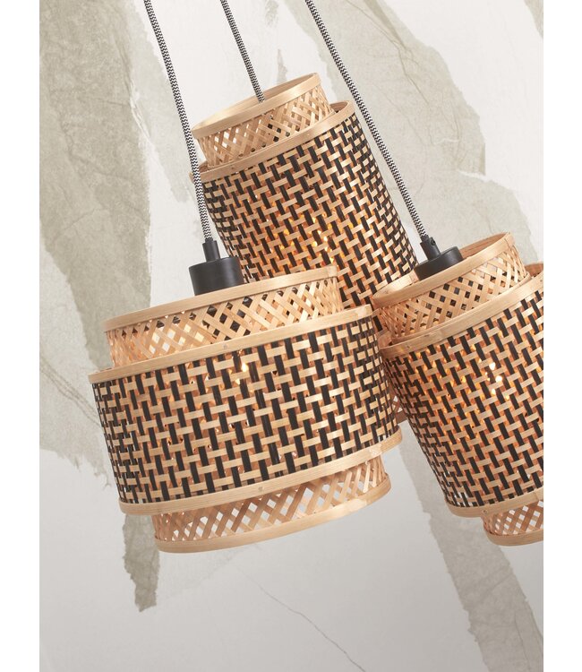 Good&Mojo hanglamp Bhutan 3-kaps