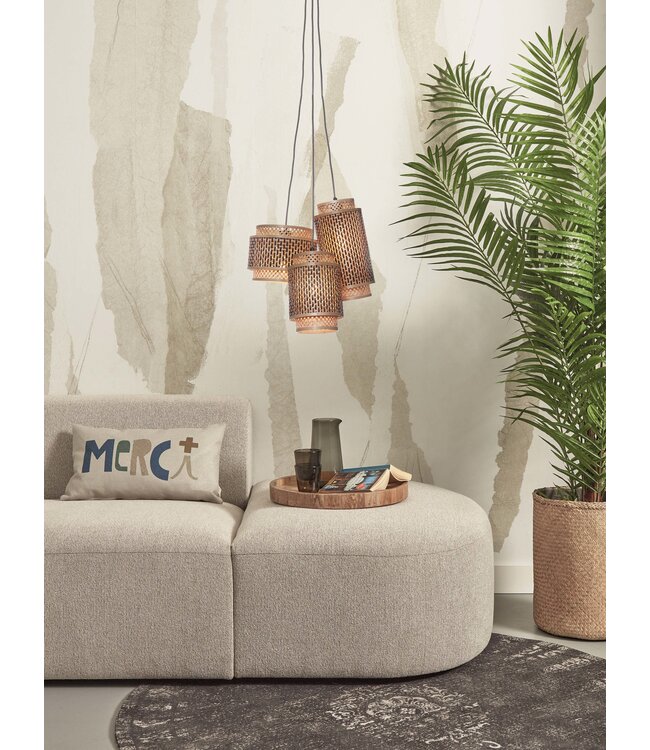 Good&Mojo hanglamp Bhutan 3-kaps