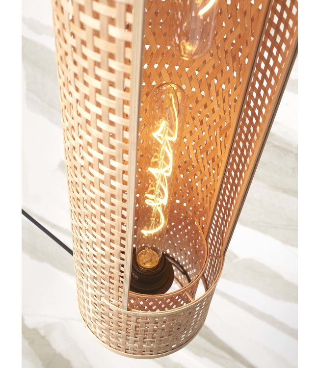 Good&Mojo Hanglamp Bhutan bamboe cilinder naturel
