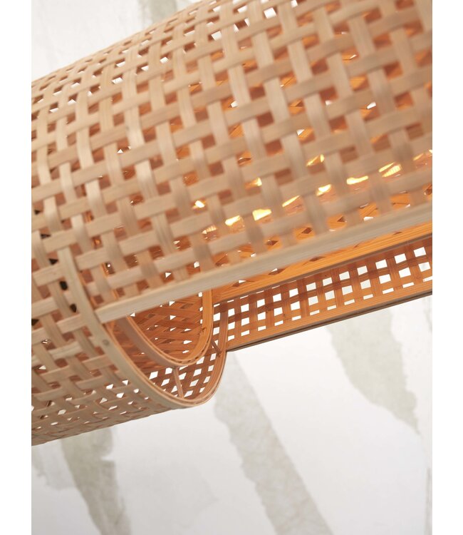 Good&Mojo Hanglamp Bhutan bamboe cilinder naturel