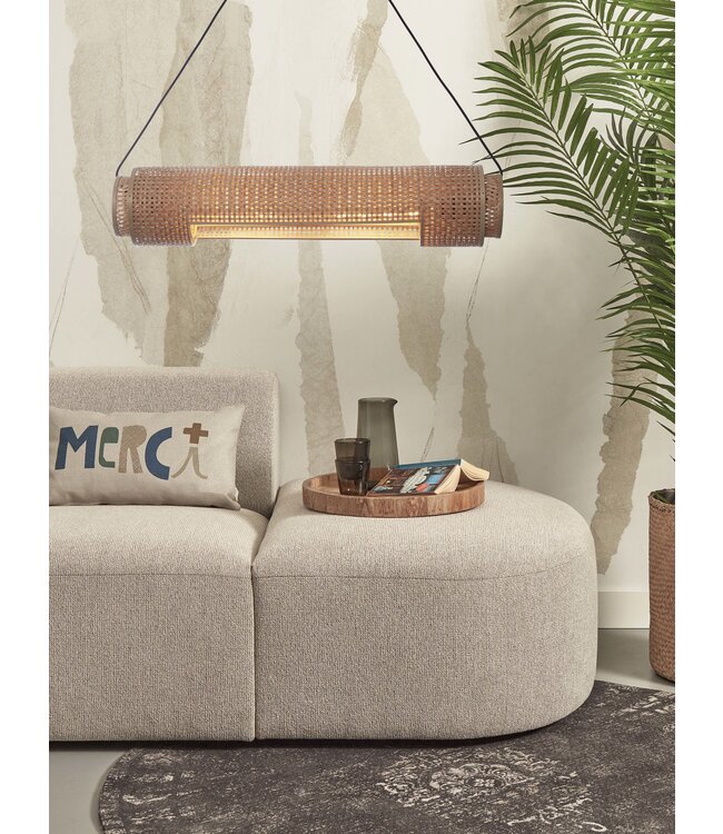 Good&Mojo Hanglamp Bhutan bamboe cilinder naturel