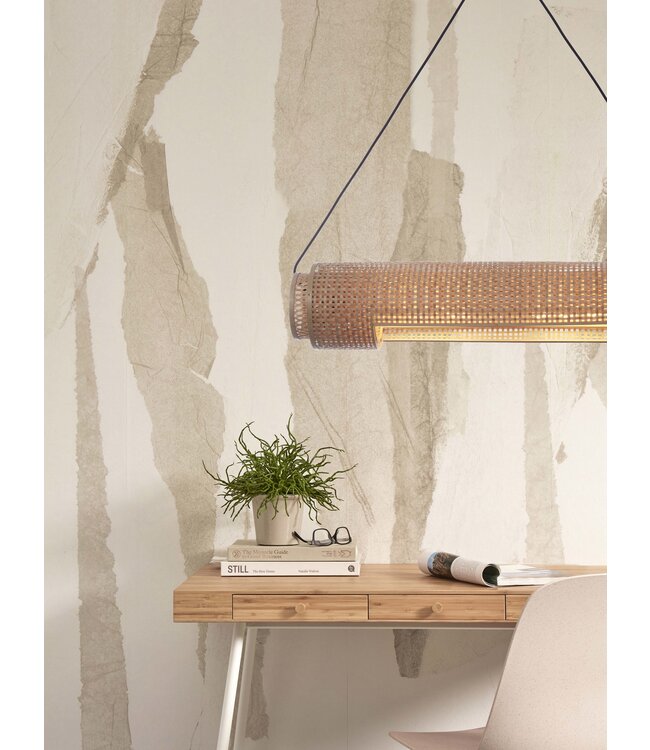 Good&Mojo Hanglamp Bhutan bamboe cilinder naturel