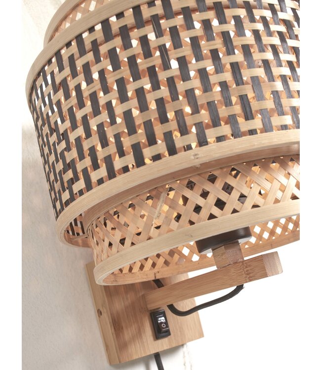 Wandlamp Bhutan bamboe