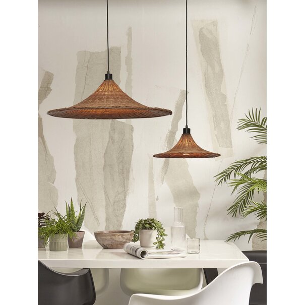 Good&Mojo Good&Mojo hanglamp Borabora Rotan naturel of zwart