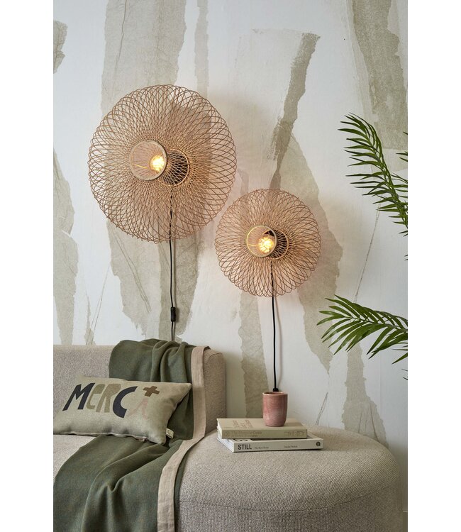 Wandlamp Cango bamboe naturel small
