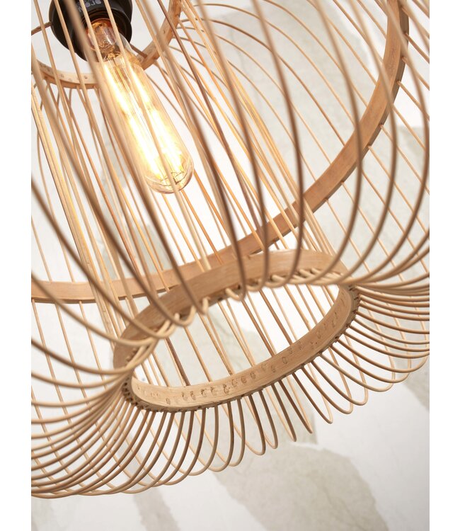 Good&Mojo plafonnière Hokkaido bamboe in 2 kleuren