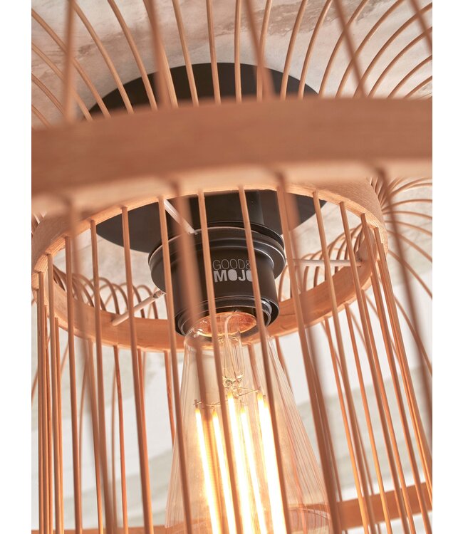 Good&Mojo plafonnière Hokkaido bamboe in 2 kleuren