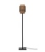 Vloerlamp Bhutan Small, recht model in bamboe zwart in 3 maten