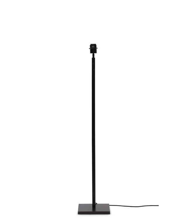 Vloerlamp Bhutan Small, recht model in bamboe zwart in 3 maten