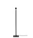 Vloerlamp Bhutan Small, recht model in bamboe zwart in 3 maten