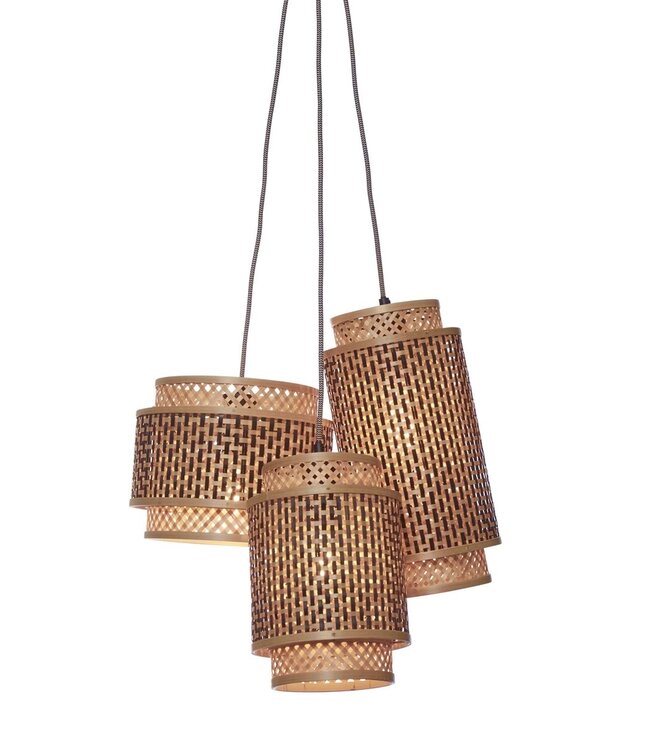 Good&Mojo hanglamp Bhutan 3-kaps
