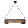 Good&Mojo hanglamp Bhutan bamboe cilinder zwart/naturel