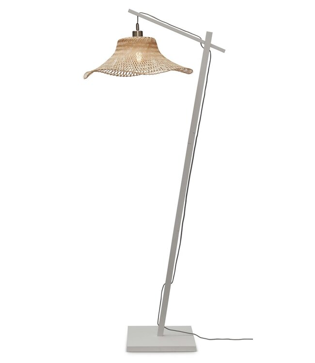 Good&Mojo vloerlamp Ibiza bamboe wavy in 2 maten 3 kleuren