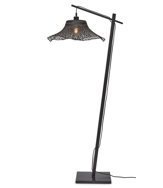 Good&Mojo vloerlamp Ibiza bamboe wavy in 2 maten 3 kleuren