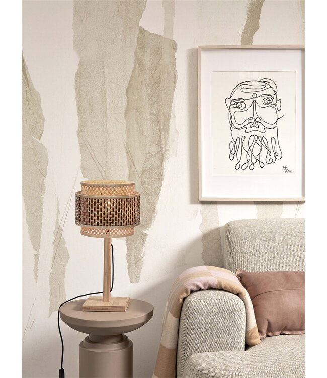 Tafellamp Bhutan bamboe