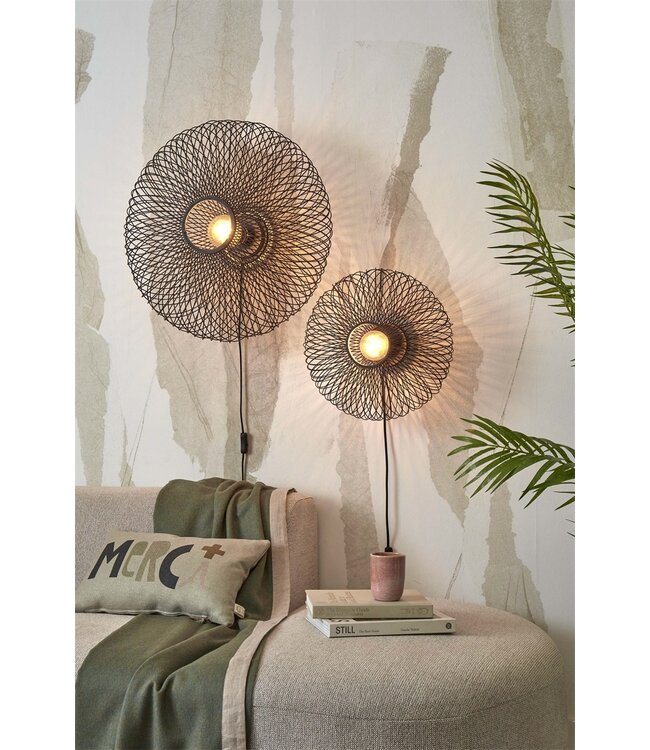 Wandlamp Cango bamboe naturel small