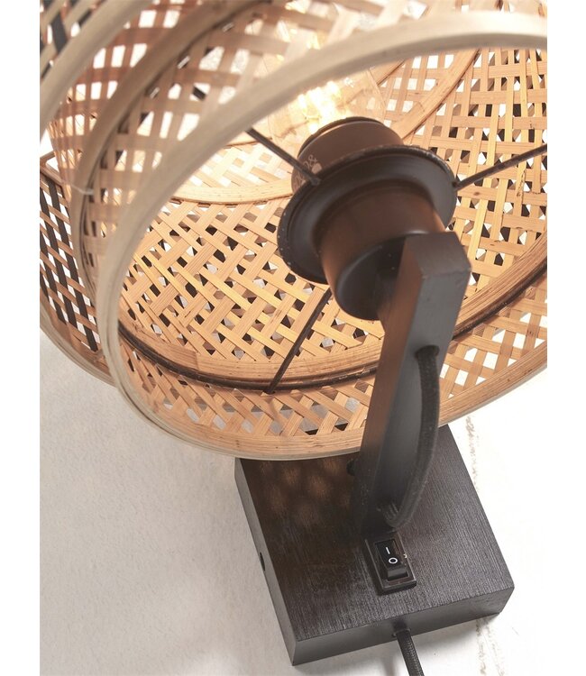 Wandlamp Bhutan bamboe