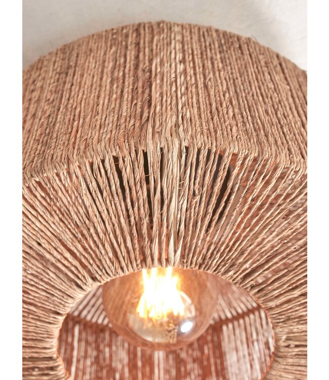 Good&Mojo plafonnière Iguazu Cilinder Small in zwart of naturel