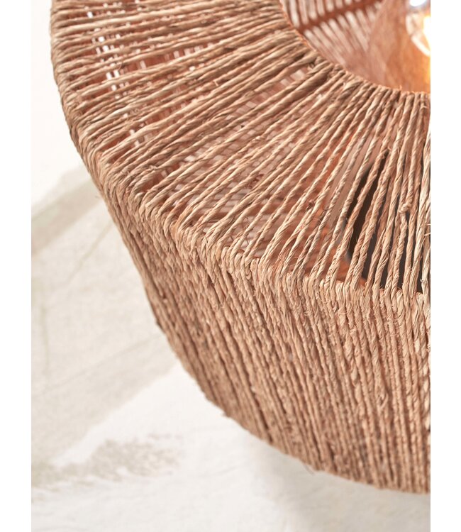 Vloerlamp Iguazu recht naturel (laag model)