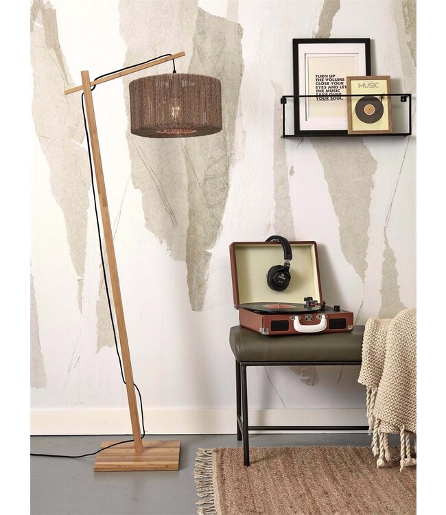 Good&Mojo vloerlamp Iguazu rond Small in 3 kleuren (laag model)
