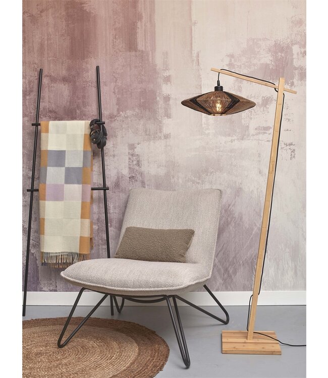 Good&Mojo vloerlamp Iguazu Disc Small in 3 kleuren (laag model)