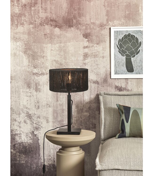 Good & Mojo tafellamp Iguazu recht zwart