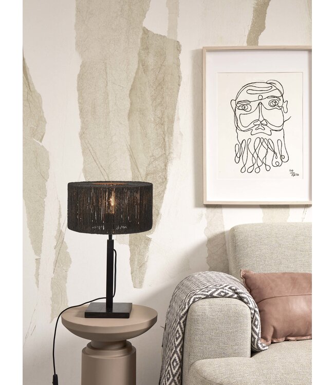 Good & Mojo tafellamp Iguazu recht zwart