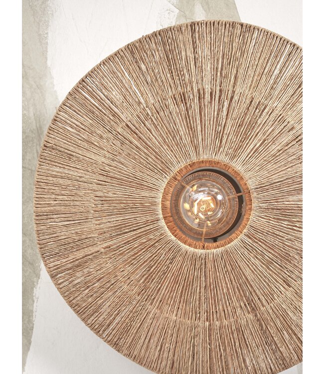 Good&Mojo wandlamp Iguazu Disc in jute Small