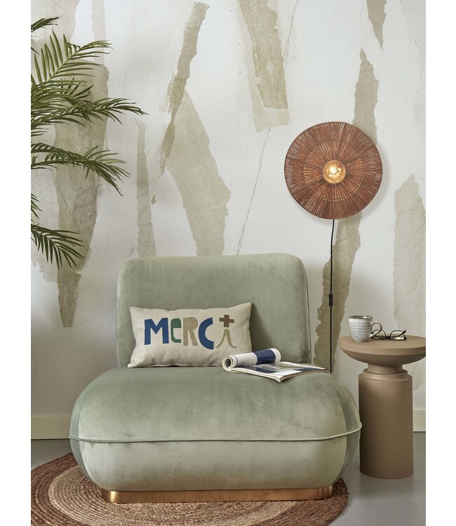 Good&Mojo wandlamp Iguazu Disc in jute Small