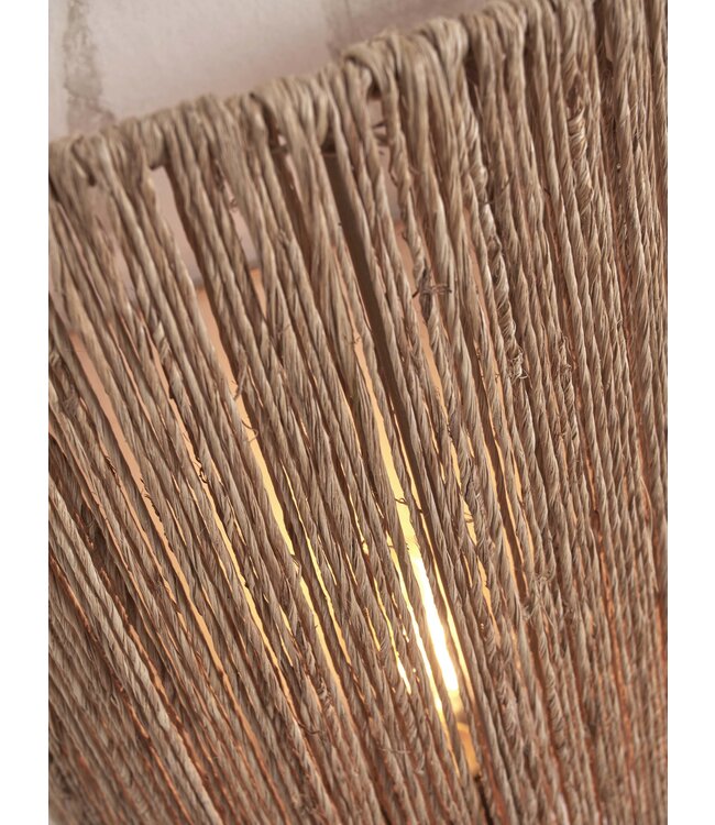 Good&Mojo wandlamp Iguazu Cilinder van jute in 2 maten