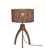 Good & Mojo tafellamp Iguazu 3-poot naturel en zwart