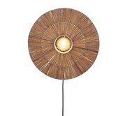 Good&Mojo wandlamp Iguazu Disc in jute Large