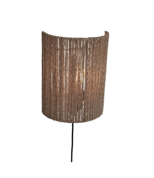 Good&Mojo wandlamp Iguazu Cilinder van jute in 2 maten