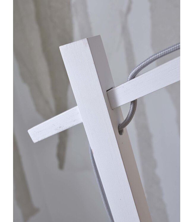 Good&Mojo vloerlamp Java Large bamboe wit