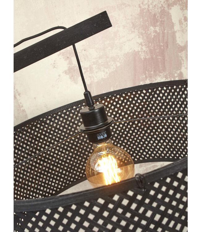 Good&Mojo vloerlamp Java small bamboe zwart