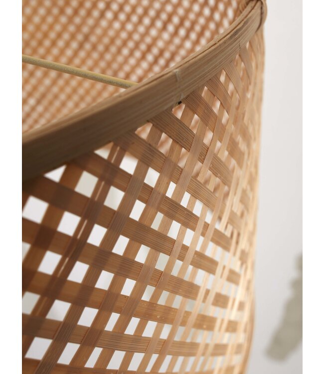 Good&Mojo vloerlamp Java Small bamboe wit