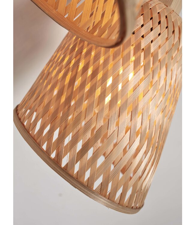 Good&Mojo plafonnière Java 2-kap bamboe naturel