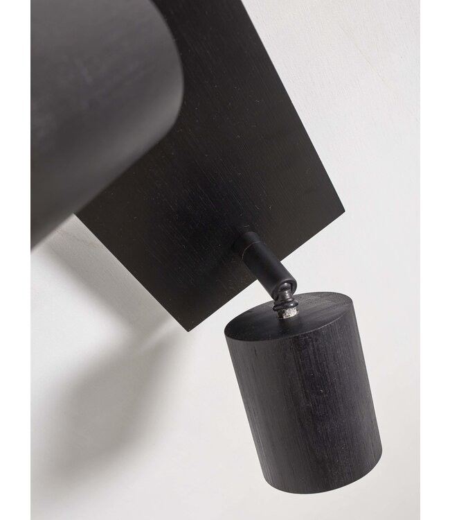 Good&Mojo Plafondspot Java bamboe zwart