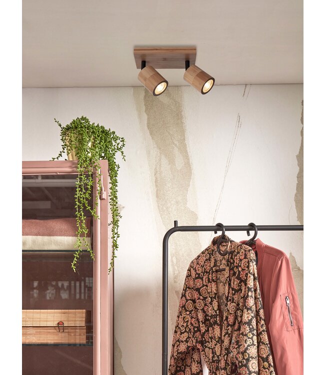 Good&Mojo Plafondspot Java bamboe naturel