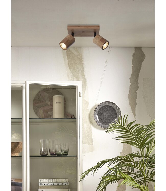 Good&Mojo Plafondspot Java bamboe naturel