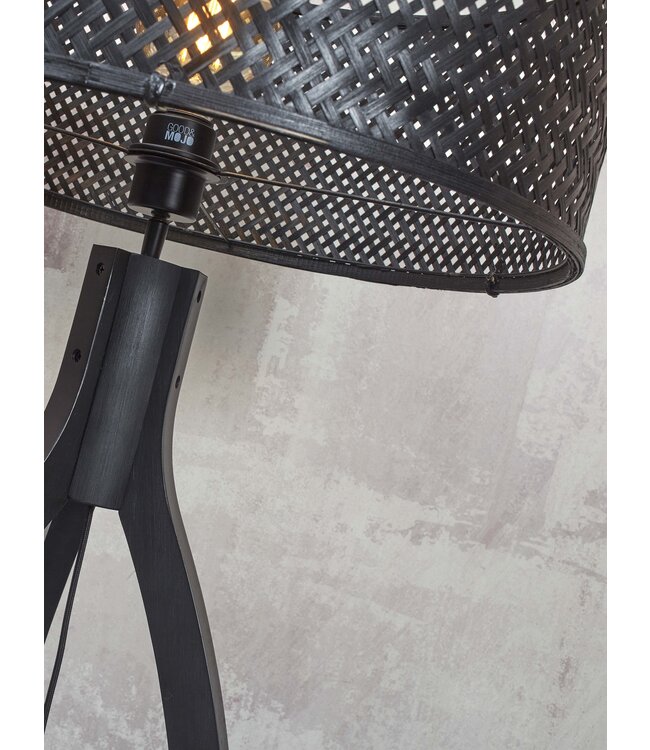 Good&Mojo vloerlamp Java 3-poot bamboe zwart