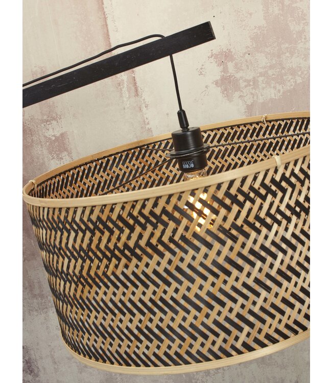 Good&Mojo vloerlamp Java XL bamboe zwart