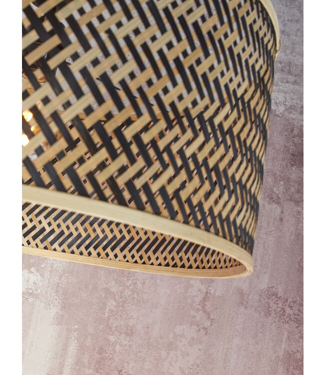 Good&Mojo vloerlamp Java XL bamboe zwart