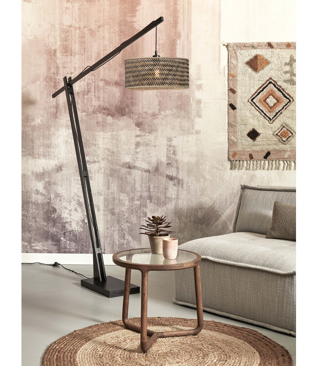 Good&Mojo vloerlamp Java XL bamboe zwart
