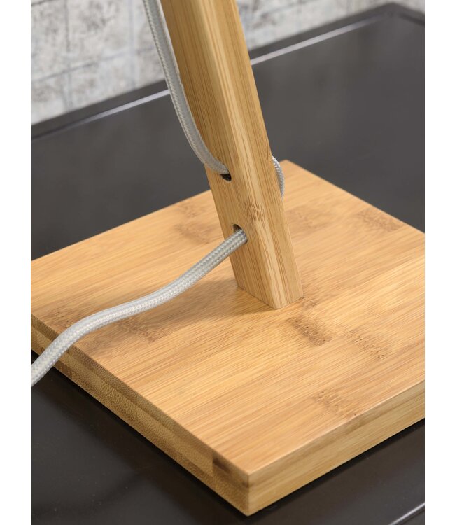 Good&Mojo tafellamp Java bamboe naturel met arm